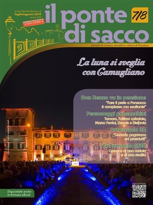 cover image of Il Ponte di Sacco--luglio/agosto 2019